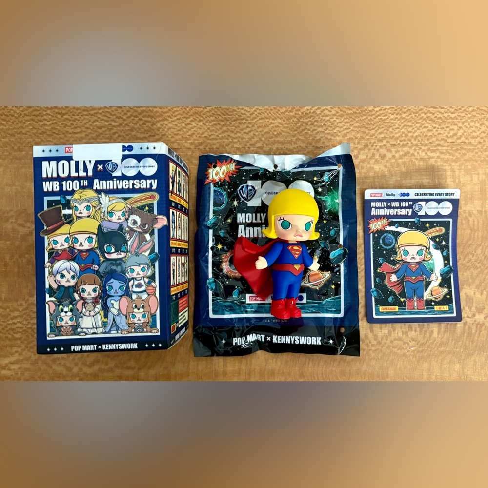 Pop Mart collab with Warner Brothers featuring Molly as Supergirl! - Picture 4 of 11
